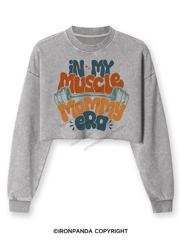 Funny Workout Washed Long-Sleeve Crop Top