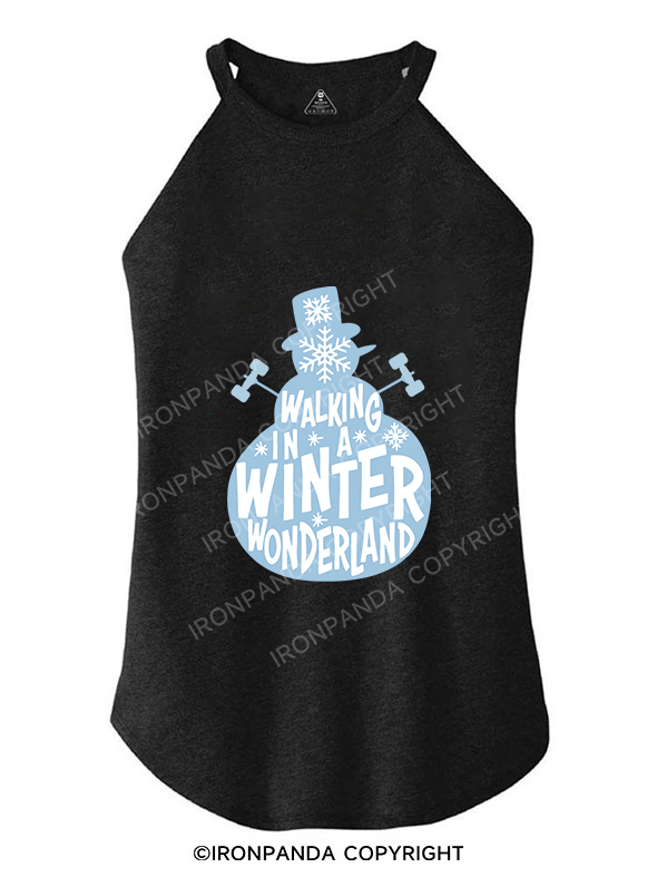 WALKING IN A WINTER WONDERLAND ROCKER COTTON TANK