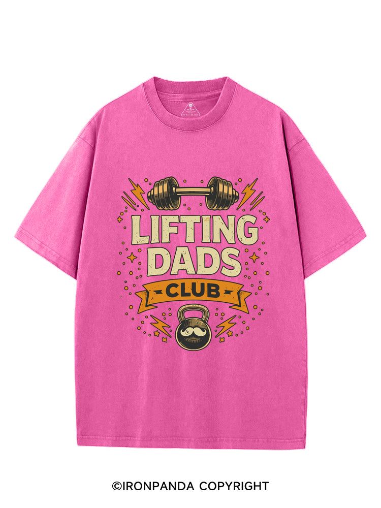 Lifting Dads Club Washed Gym Shirt