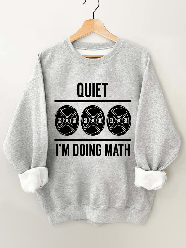 I'm Doing Math Vintage Gym Sweatshirt
