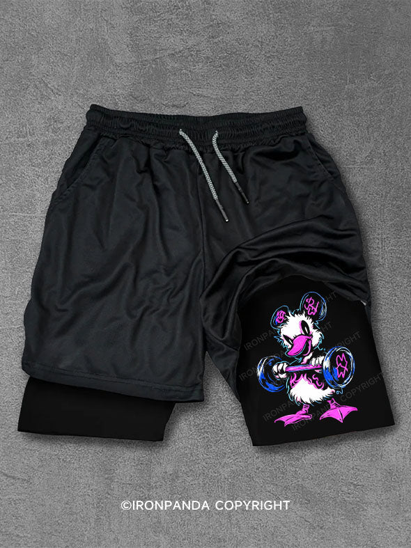 LIFT HEAVY PET duck Performance Training Shorts