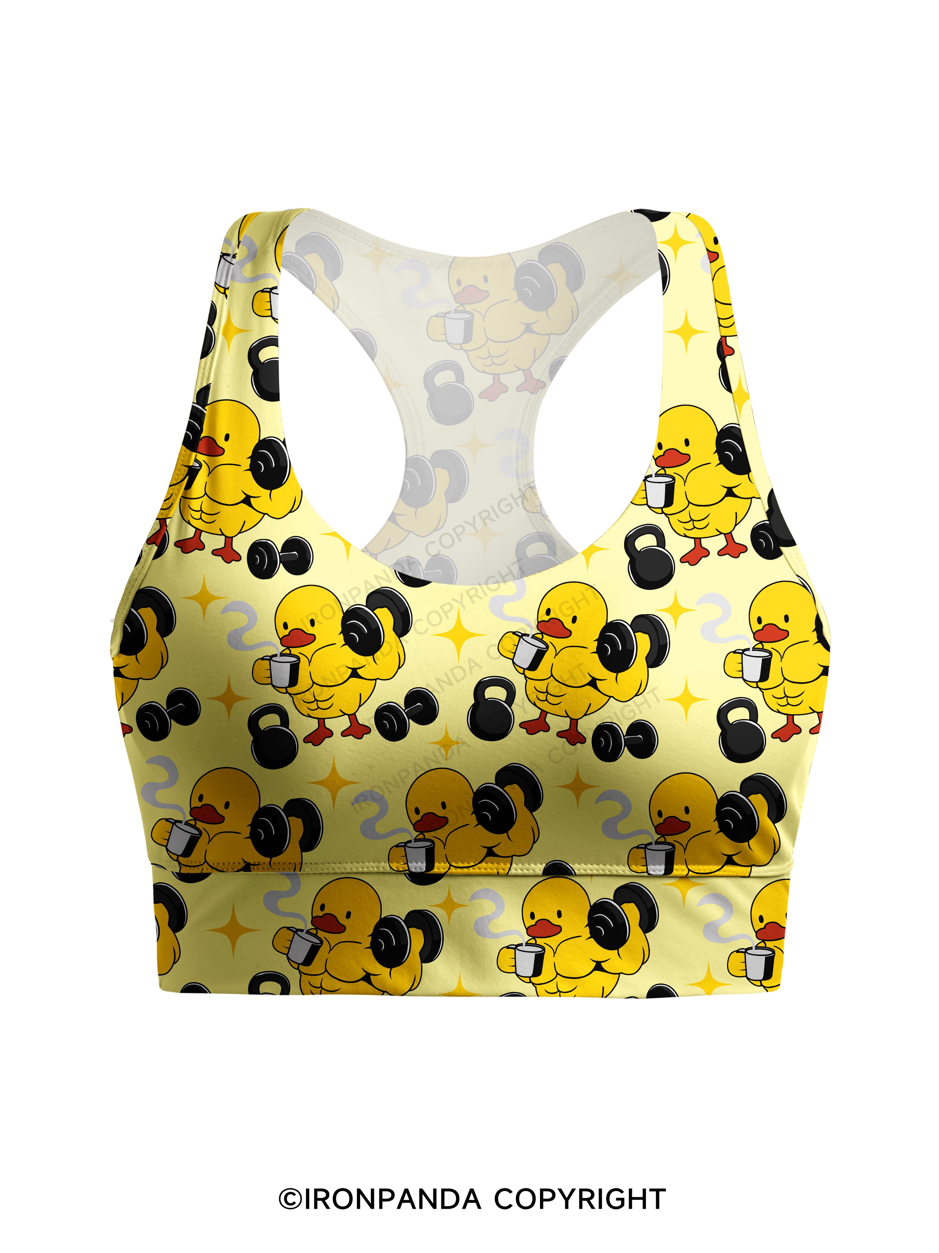 CAFECITO AND GAINS Racerback Sports Bra