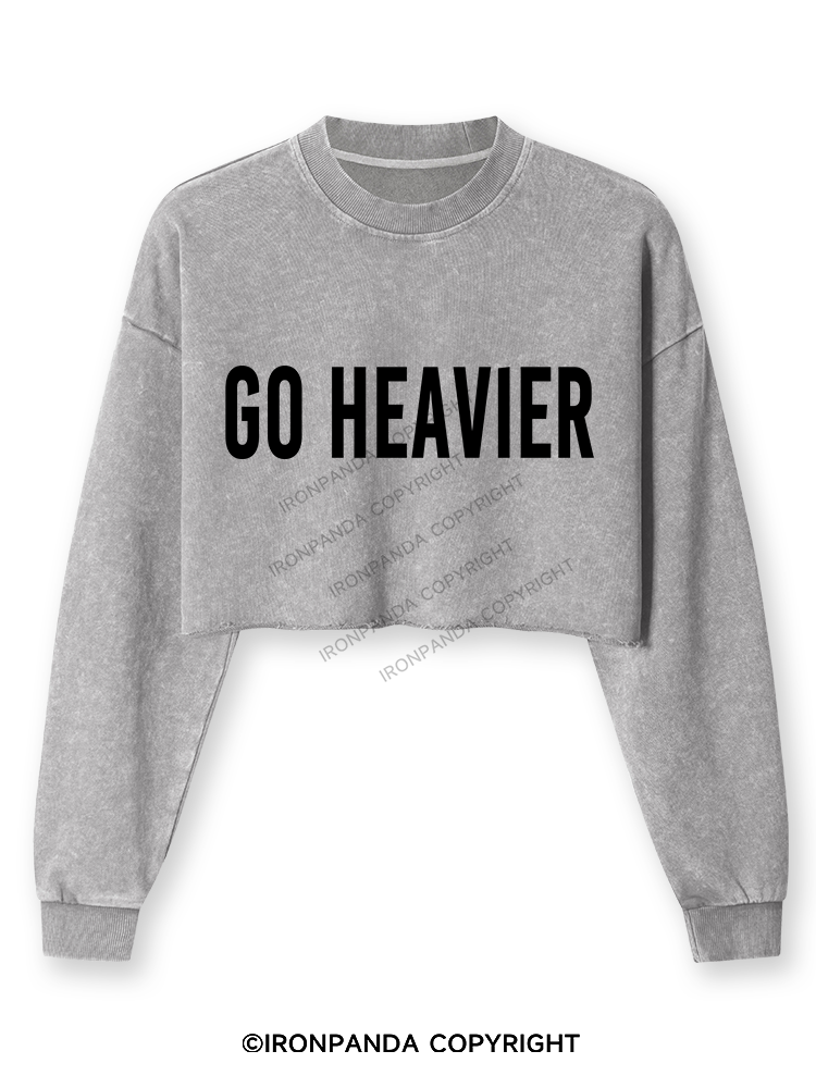 Go Heavier Washed Long-Sleeve Crop Top