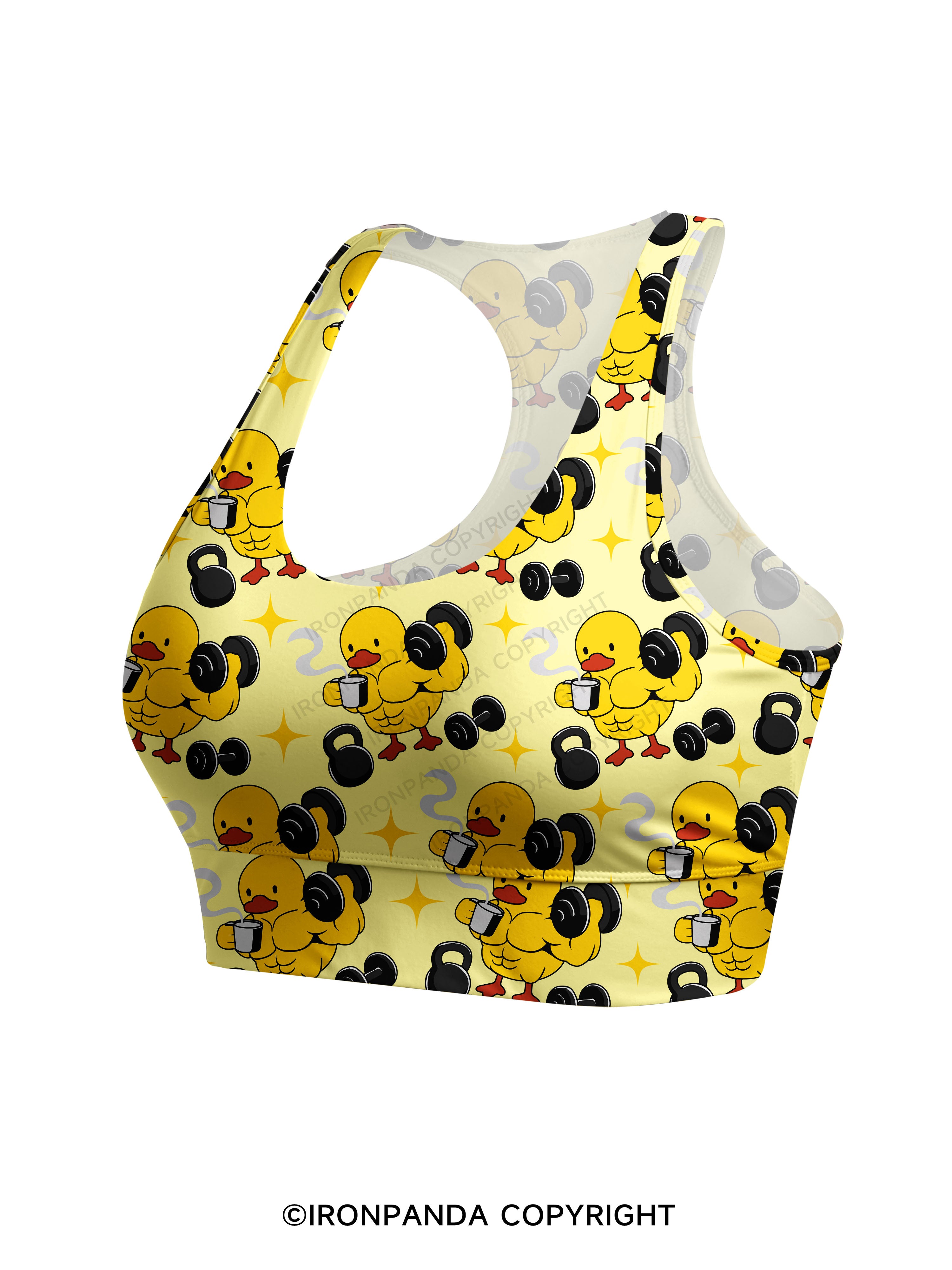 CAFECITO AND GAINS Racerback Sports Bra