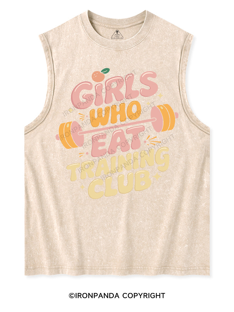 GIRLS WHO EAT TRAINING CLUB Washed Tank