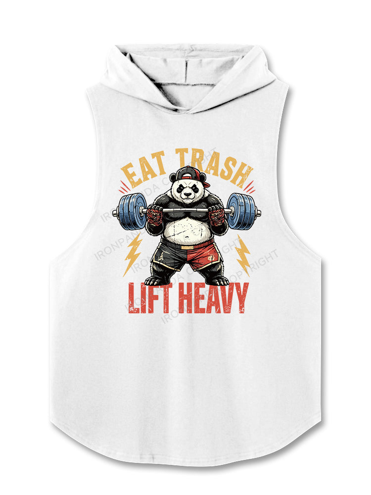 EAT TRASH LIFT HEAVY Hooded Tank