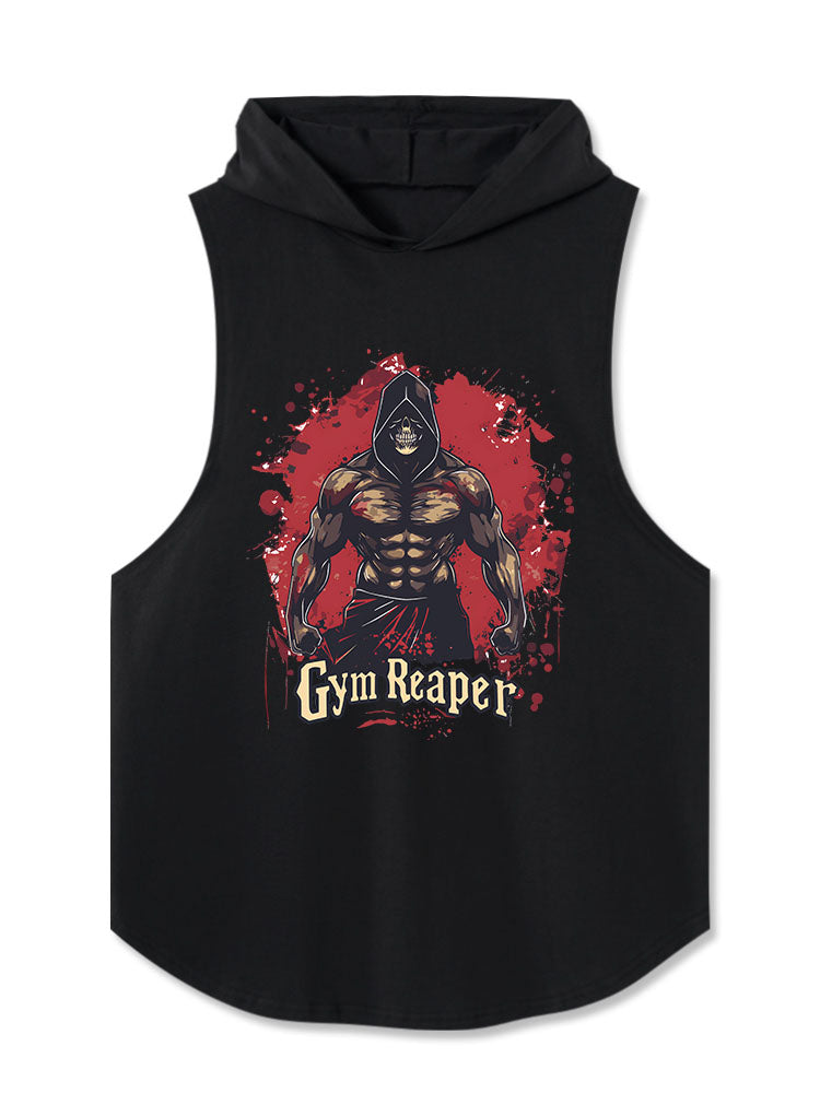gym reaper Washed Hooded Tank