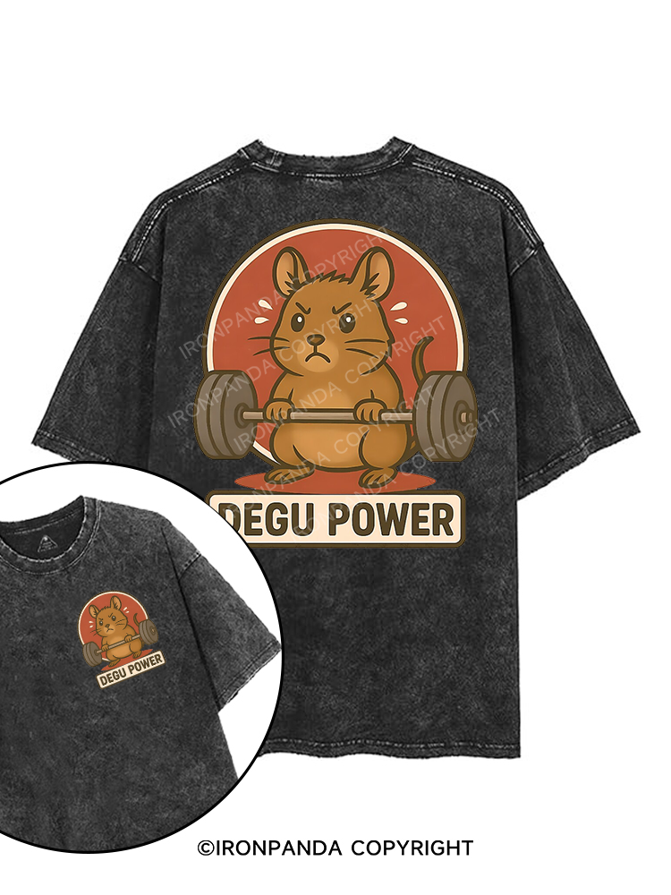 DEGU POWER printed Gym Shirt