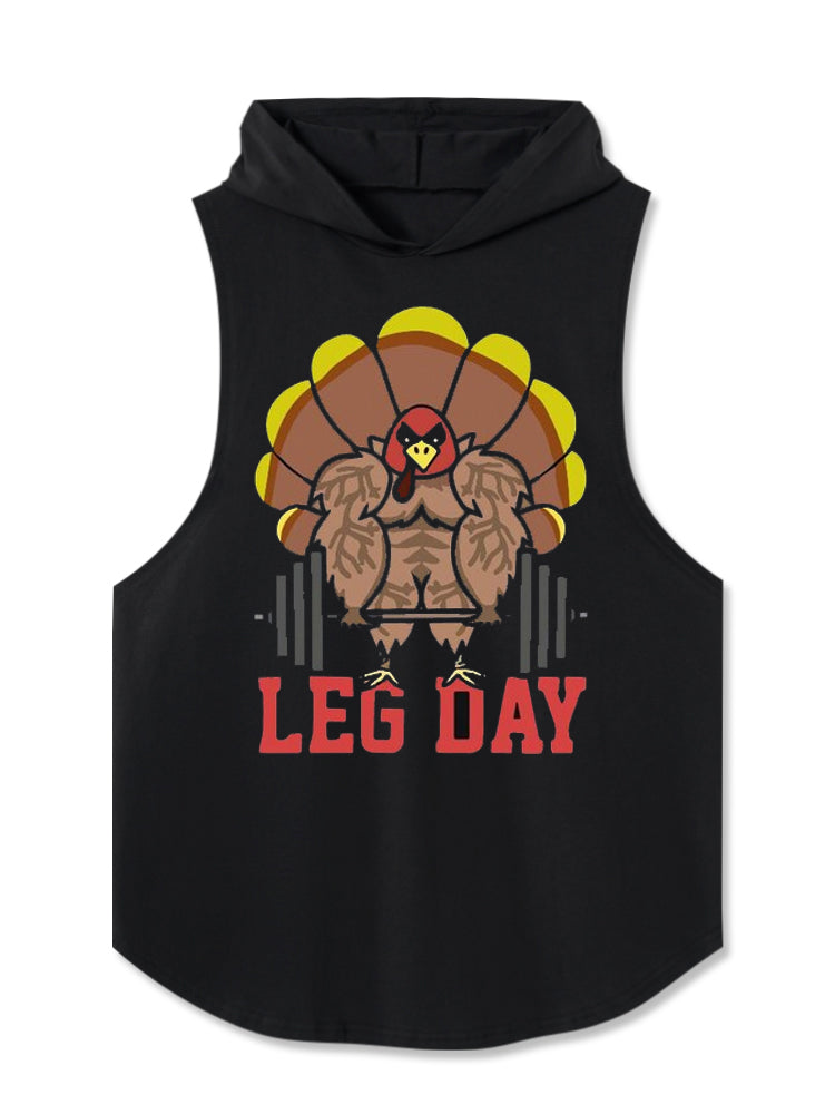 Leg Day Turkey Hooded Tank