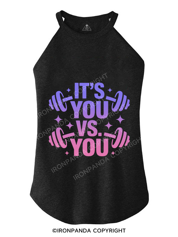 IT'S YOU VS YOU ROCKER COTTON TANK