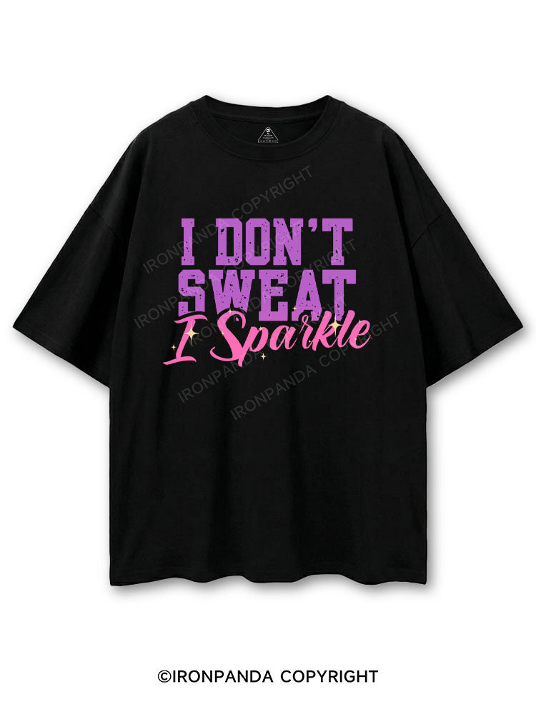 I DON'T SWEAT I SPARKLE COTTON PUMP COVER