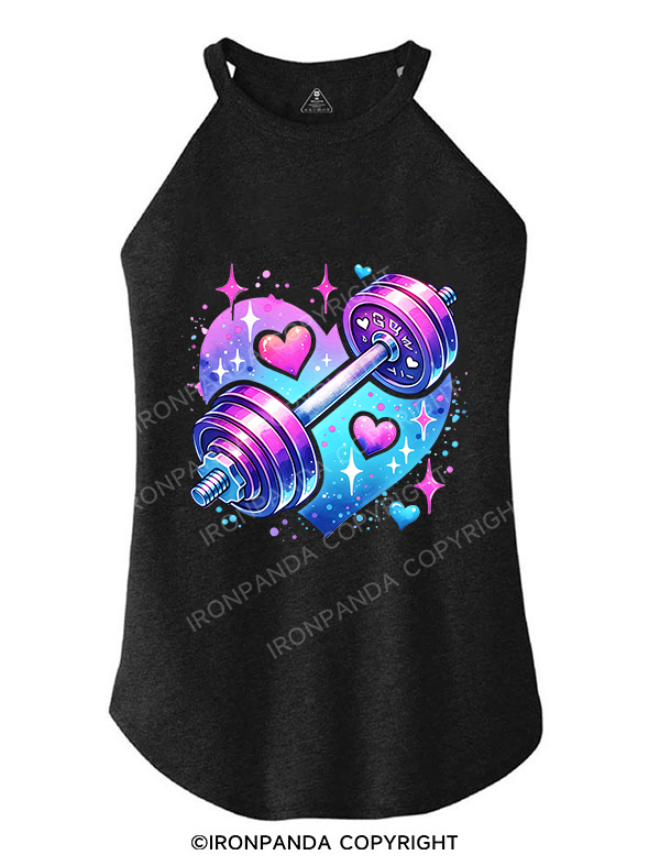 STRENGTH IN SPARKLES ROCKER COTTON TANK