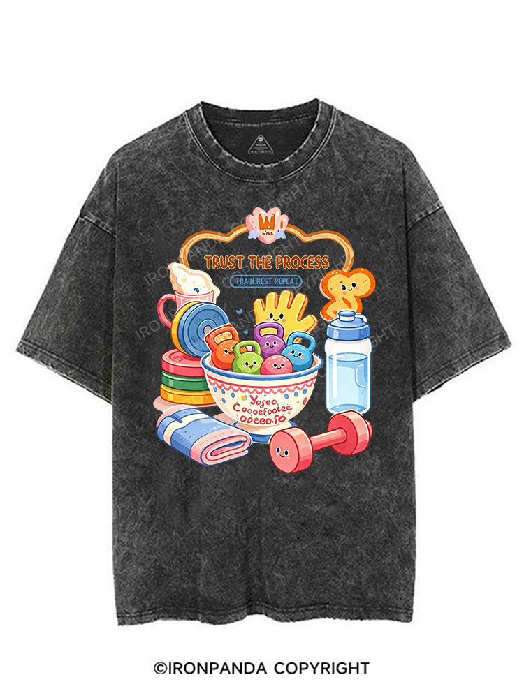TRUST THE PROCESS GYM VINTAGE GYM SHIRT