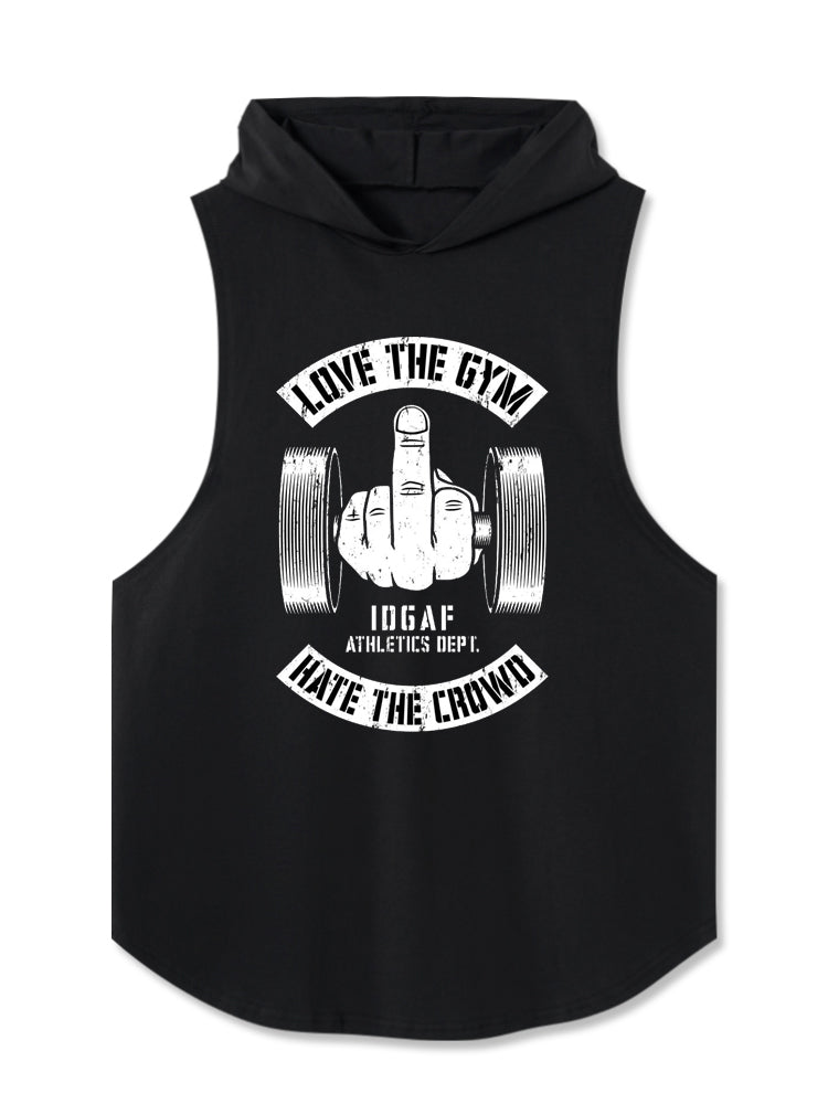 I Love The Gym Hooded Tank