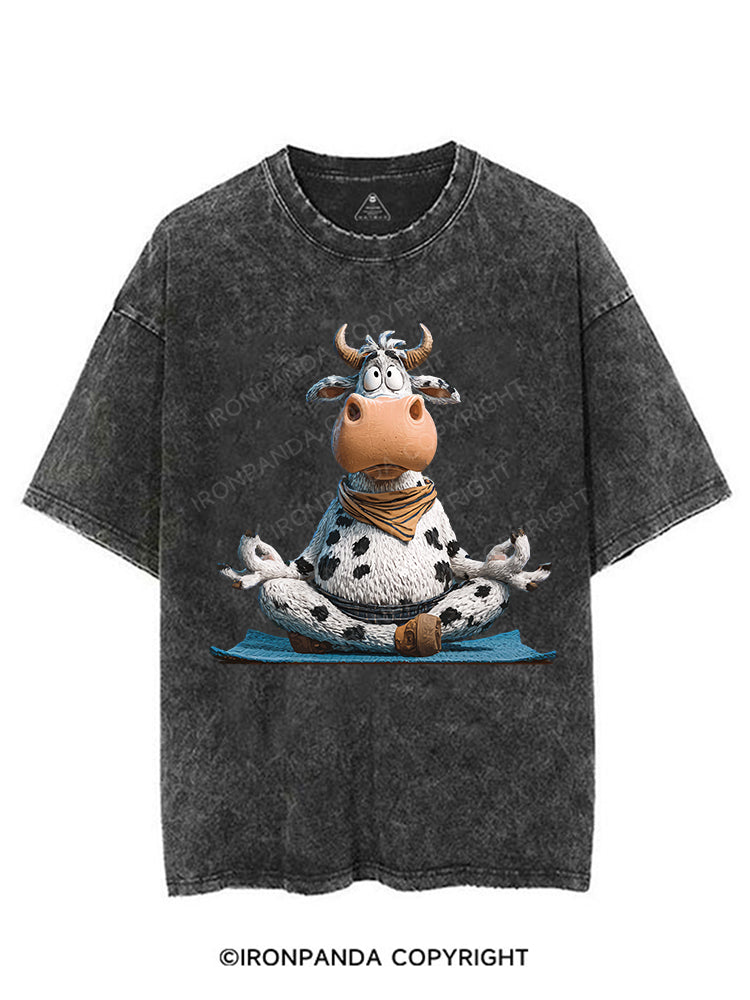 Yoga Cow VINTAGE GYM SHIRT