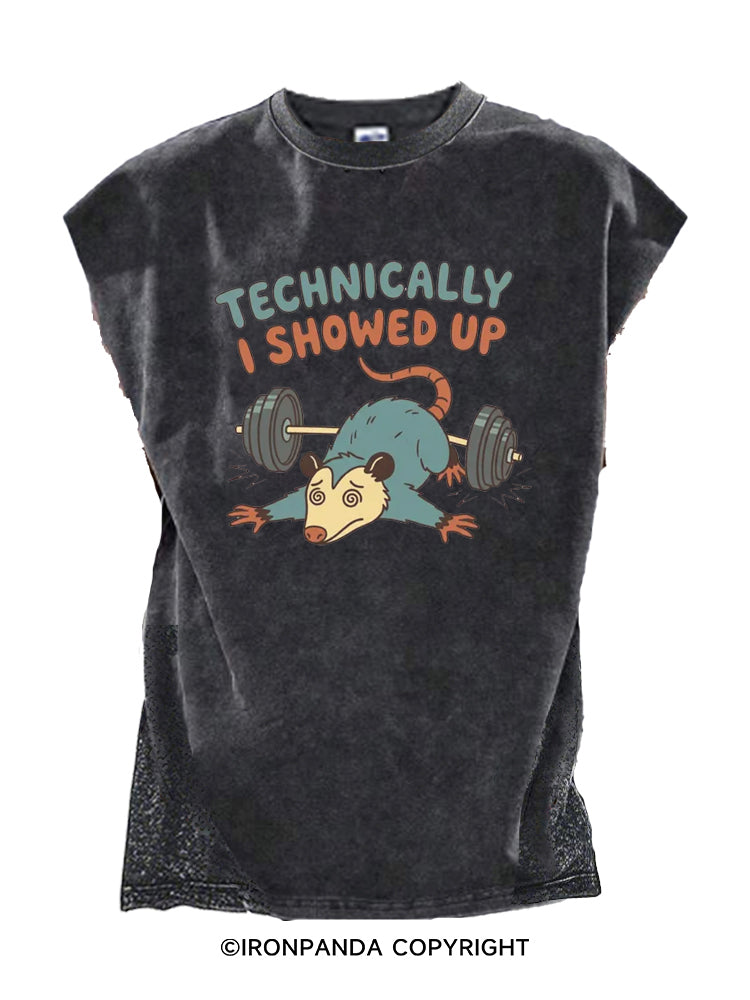 Technically I Showed Up Cut Off Tank