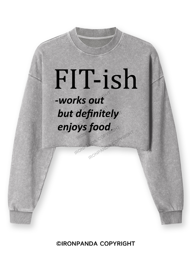 FIT-ISH Washed Long-Sleeve Crop Top
