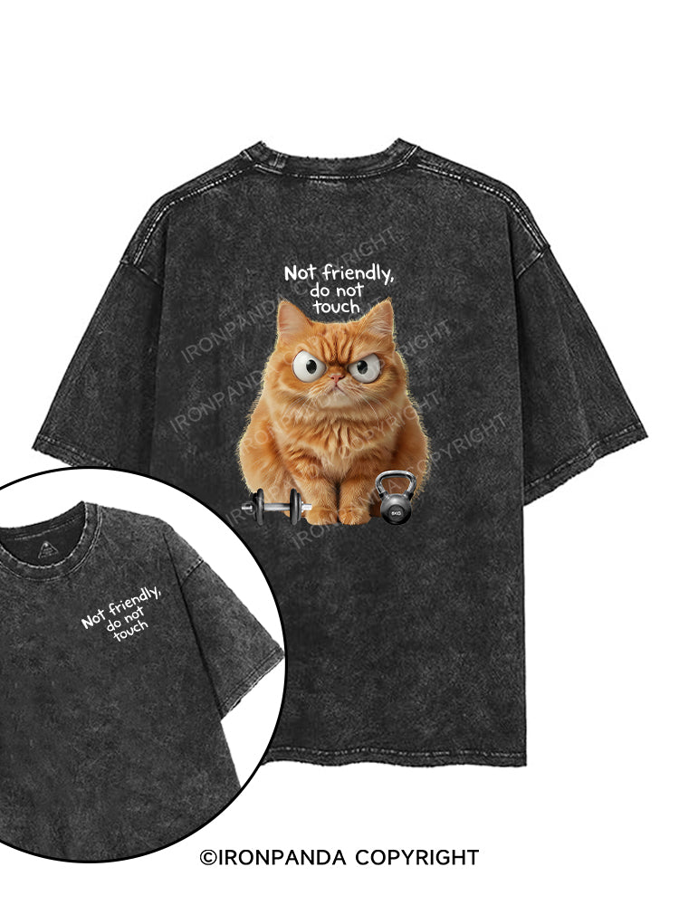 not friendly do not fouch printed Gym Shirt