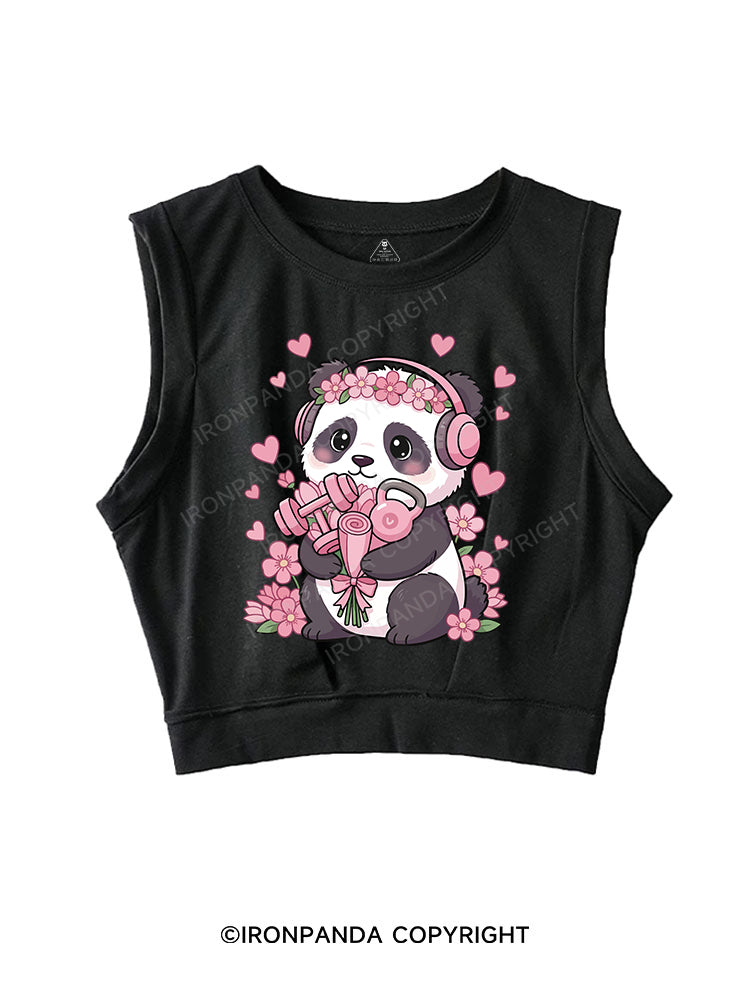 Panda Gains SLEEVELESS CROP TOPS