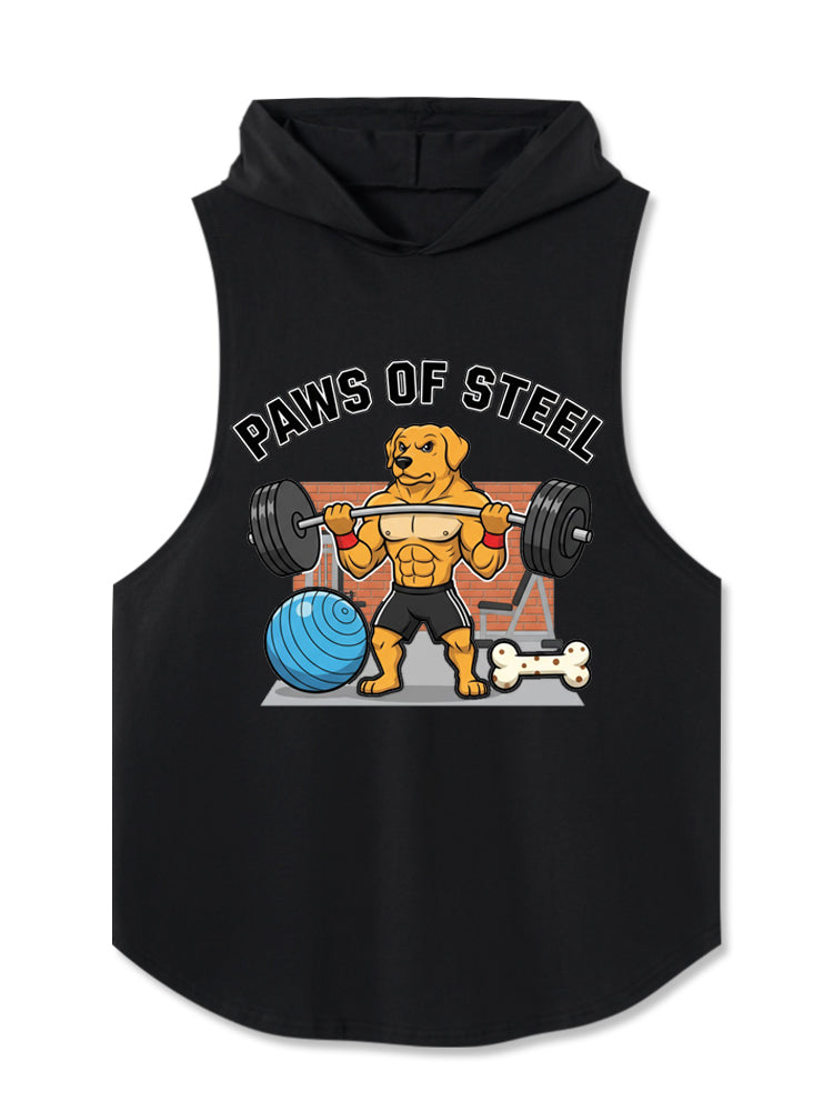PAWS OF STEEL Hooded Tank