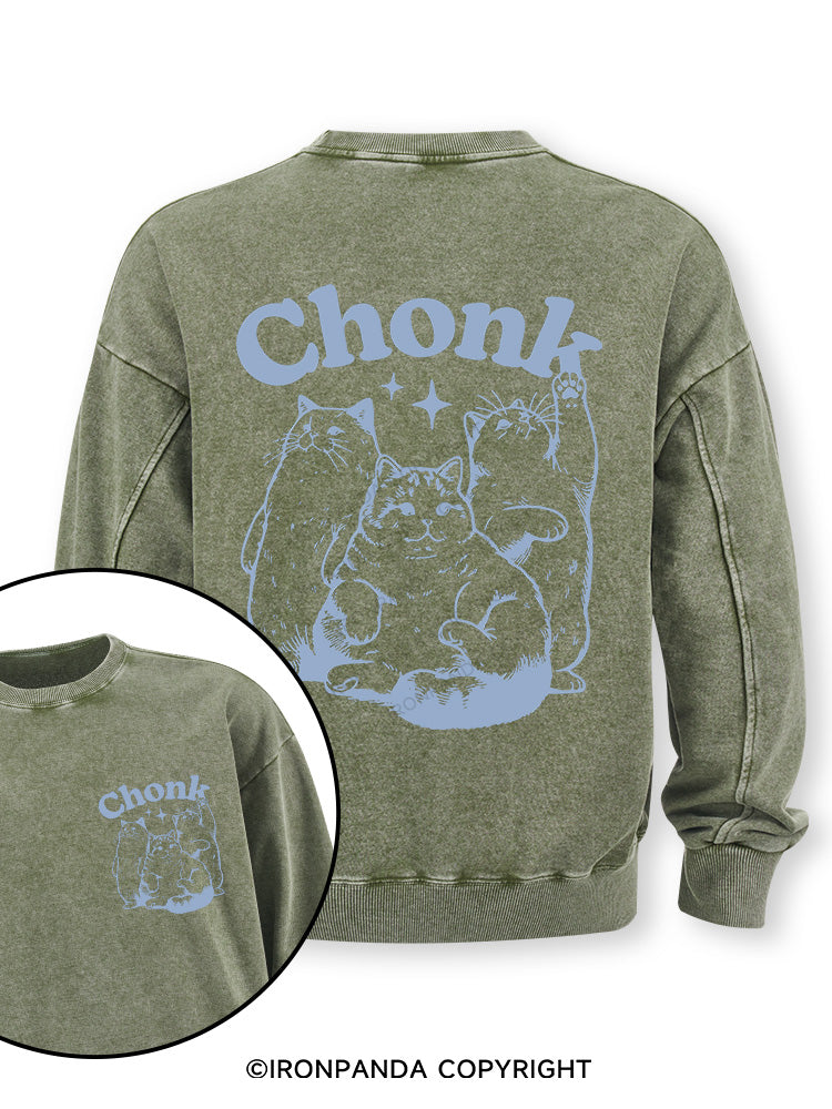 chonk Double-Sided Printed Washed Sweatshirt