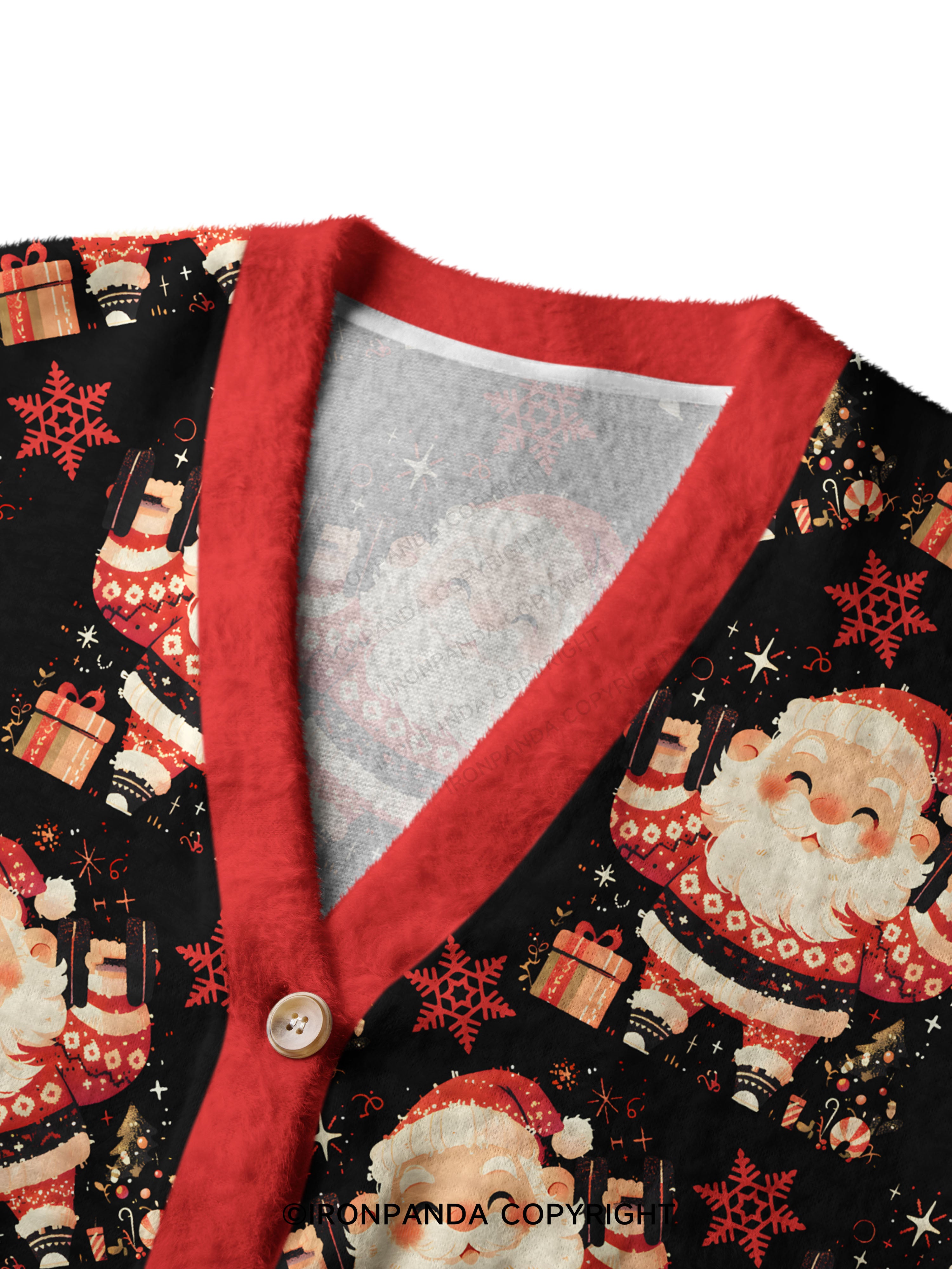Merry Gainsmas Crop Ugly Cardigan Sweater