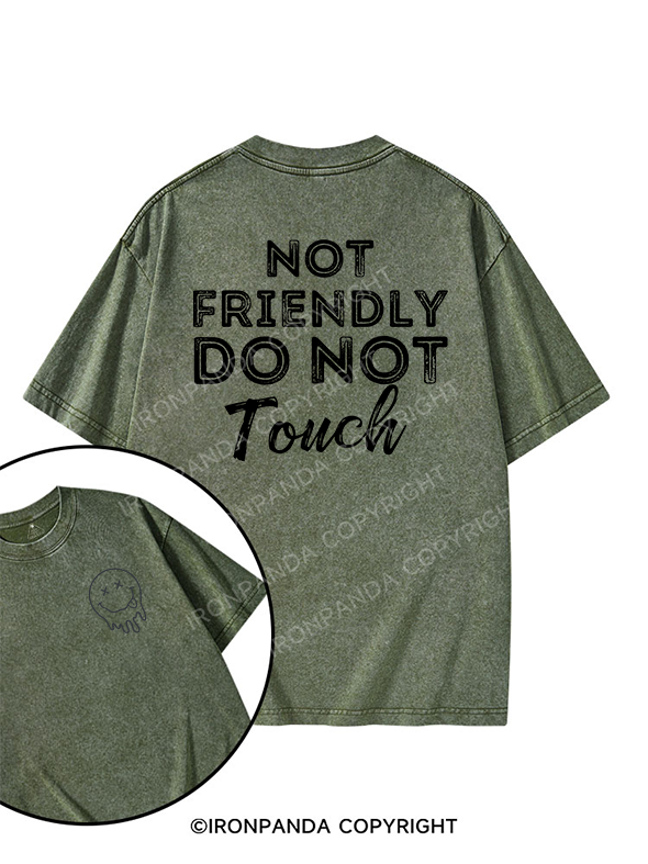 Not friendly, do not touch printed Gym Shirt