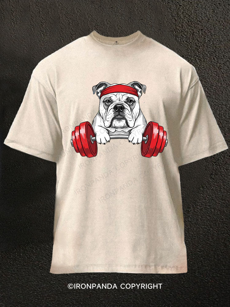Bulldog Power Washed Gym Shirt