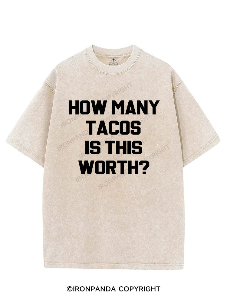 How Many Tacos is this Worth? VINTAGE GYM SHIRT