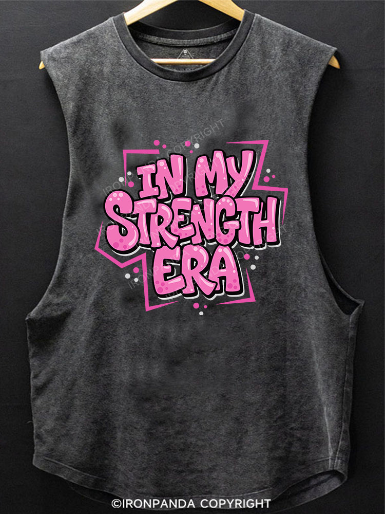 IN MY STRENGTH ERA SCOOP BOTTOM COTTON TANK