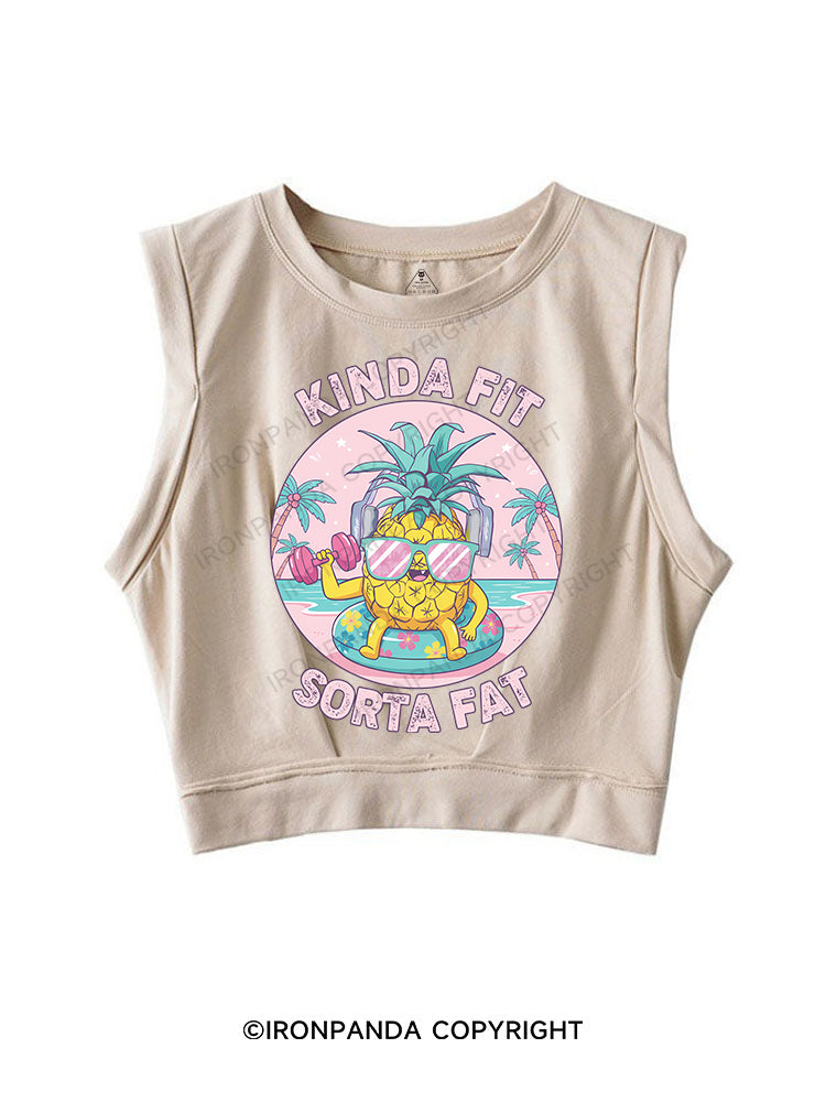 Kinda Fit, Sorta Fat SLEEVELESS CROP TOPS