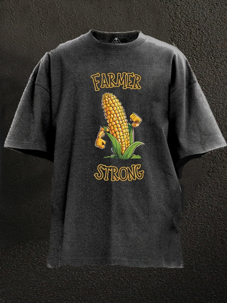 Farmer Strong Washed Gym Shirt