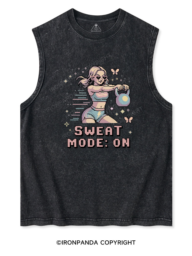 SWEAT MODE ON Washed Tank