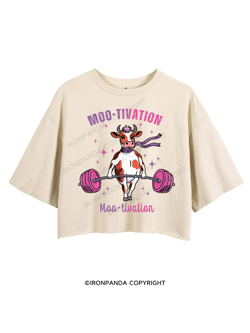 MOO-TIVATION CROP TOPS