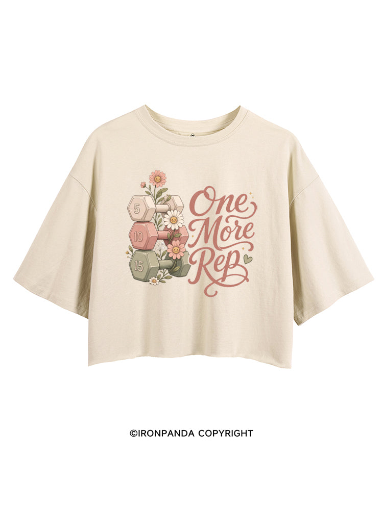 ONE MORE REP WORKOUT CROP TOPS