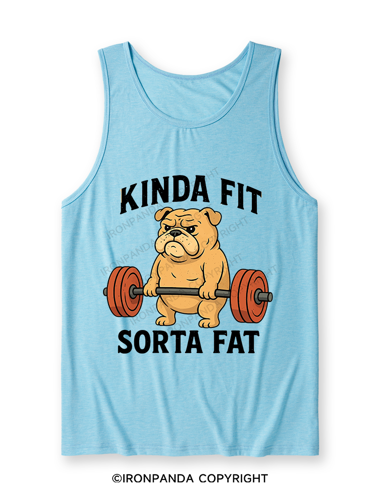 Kinda Fit Sorta Fat Dog New Ultra Soft Heather Tank