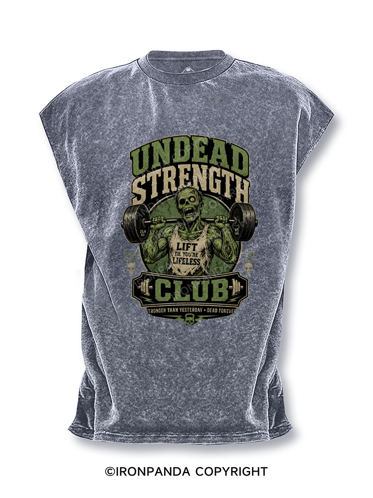 Undead Strength Club Cut Off Tank