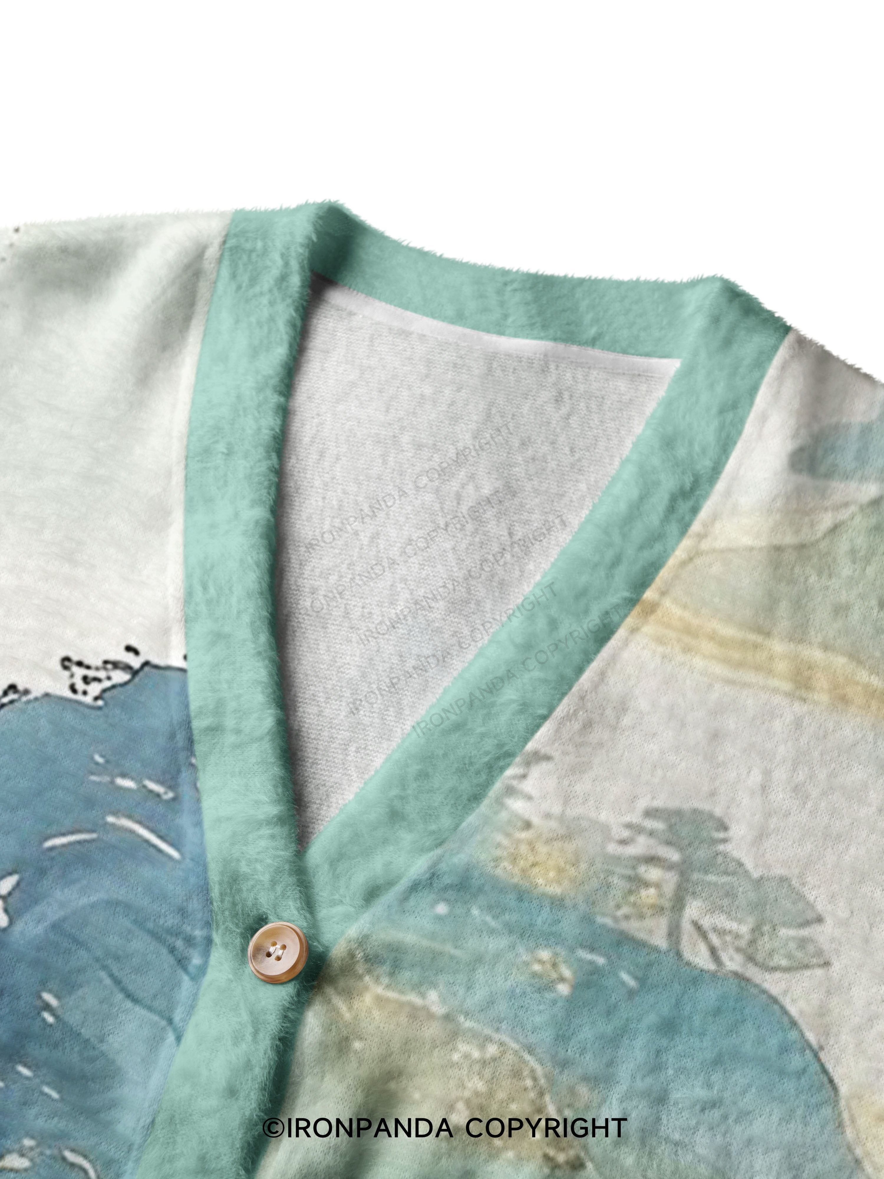 Cloud Ridge Bell Crop Ugly Cardigan Sweater