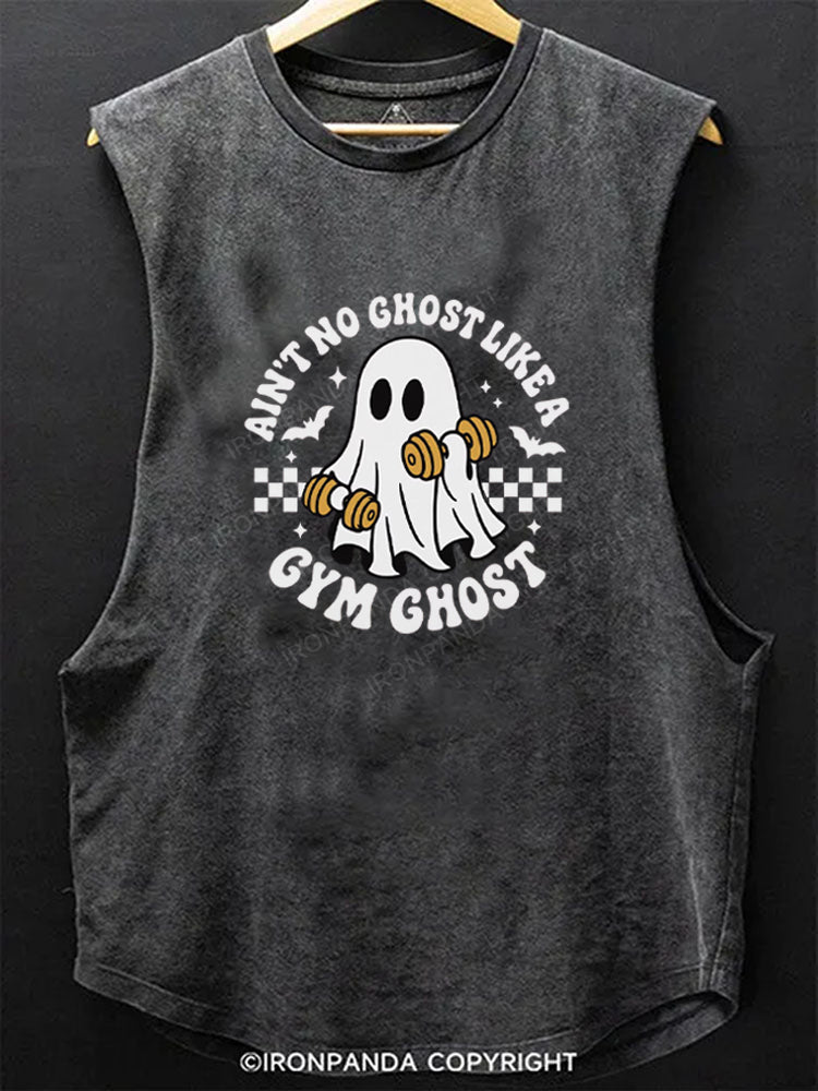 AIN'T NO GHOST LIKE A GYM GHOST Scoop Bottom Cotton Tank