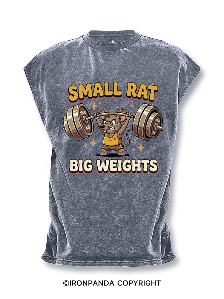 Small Rat Big Weights Cut Off Tank