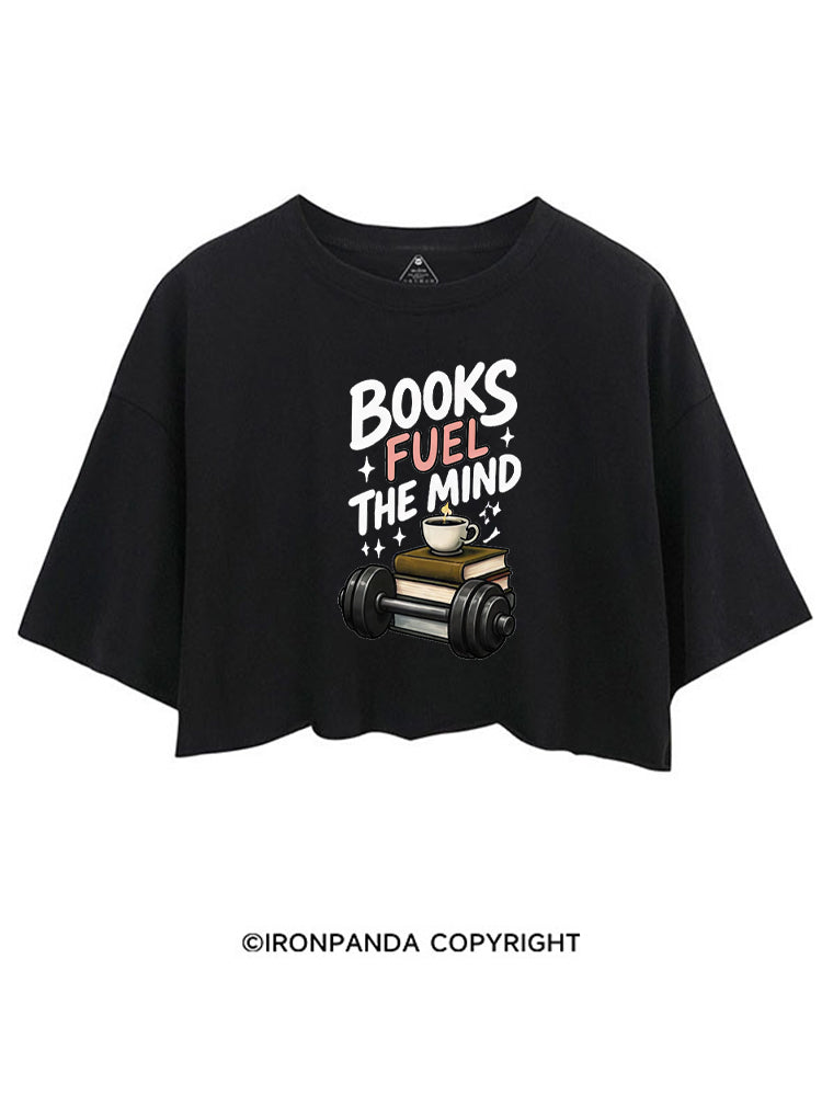 BOOKS FUEL THE MIND CROP TOPS