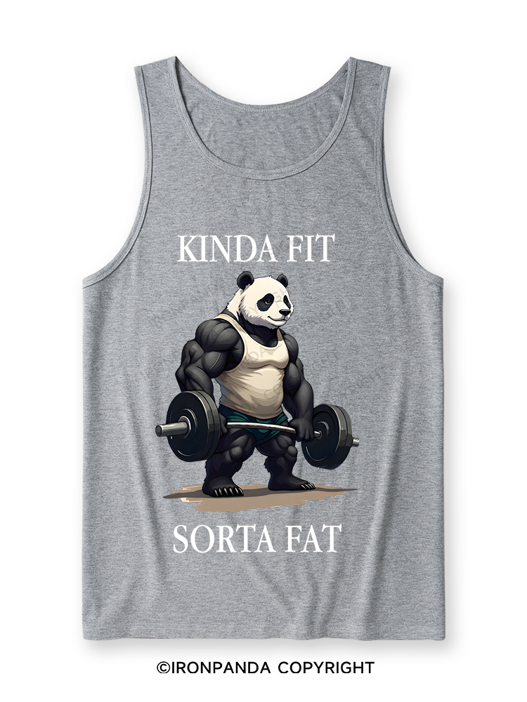 Kinda Fit Sorta Fat Washed Gym Ultra Soft Heather Tank