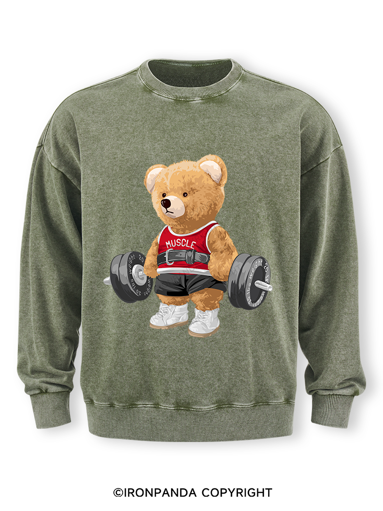 EXERCISE BEAR Washed Sweatshirt