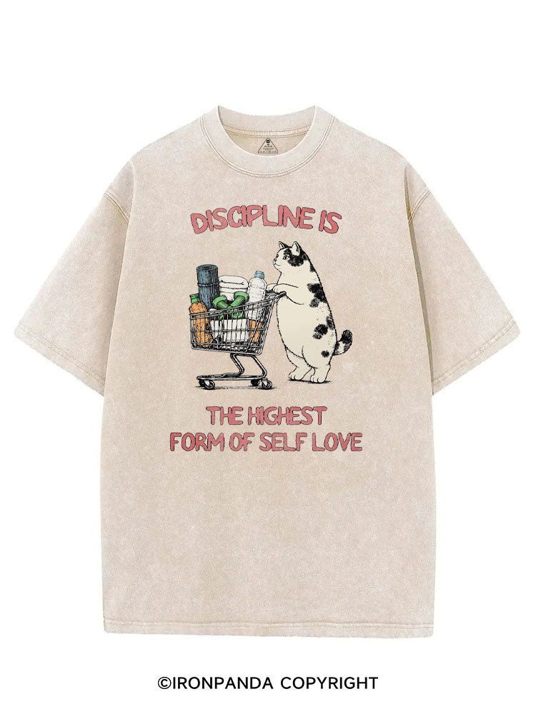 DISCIPLINE IS THE HIGHEST FORM OF SELF LOVE VINTAGE GYM SHIRT