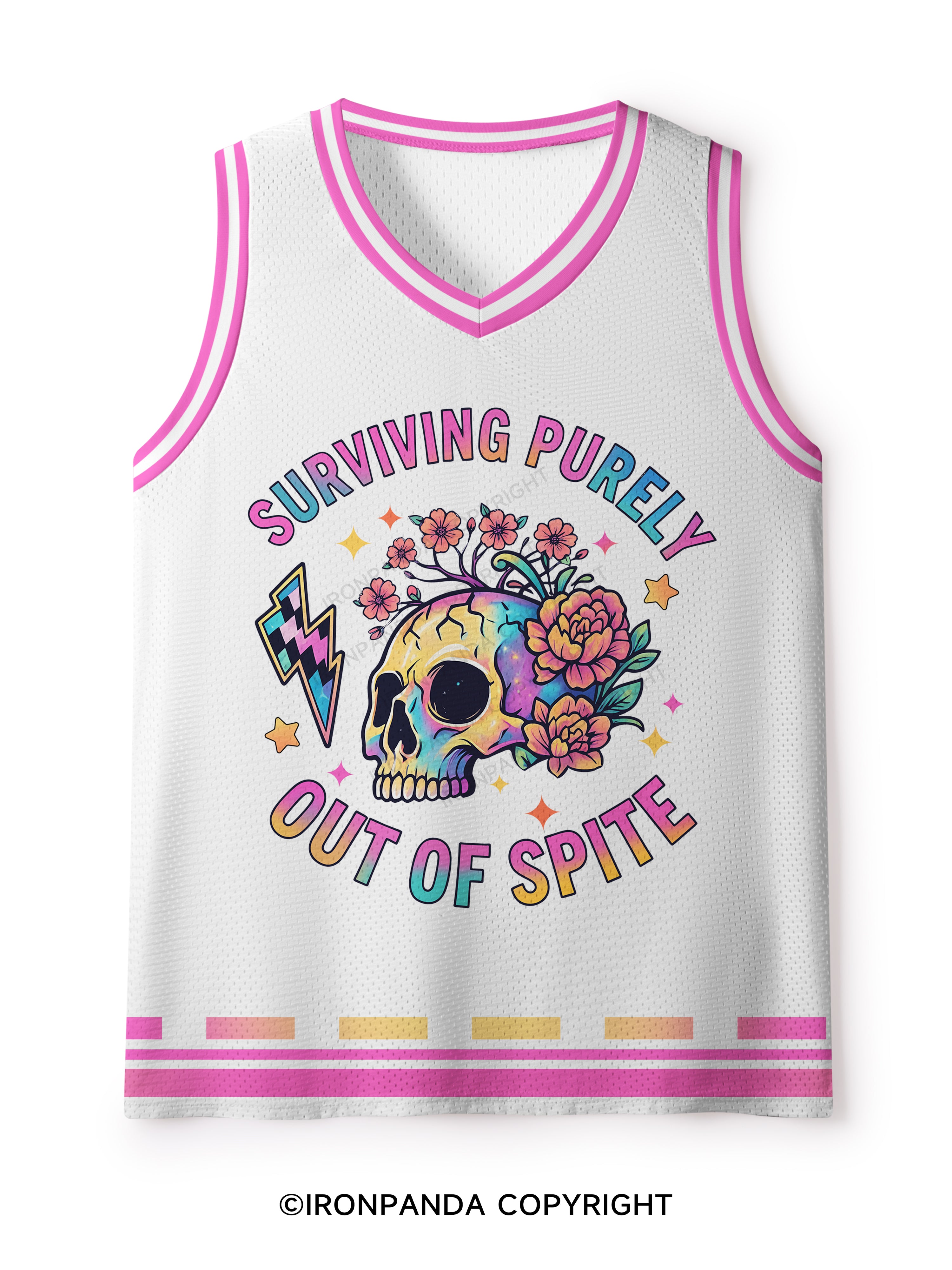SURVIVING PURELY OUT OF SPITE Mesh Tank Top