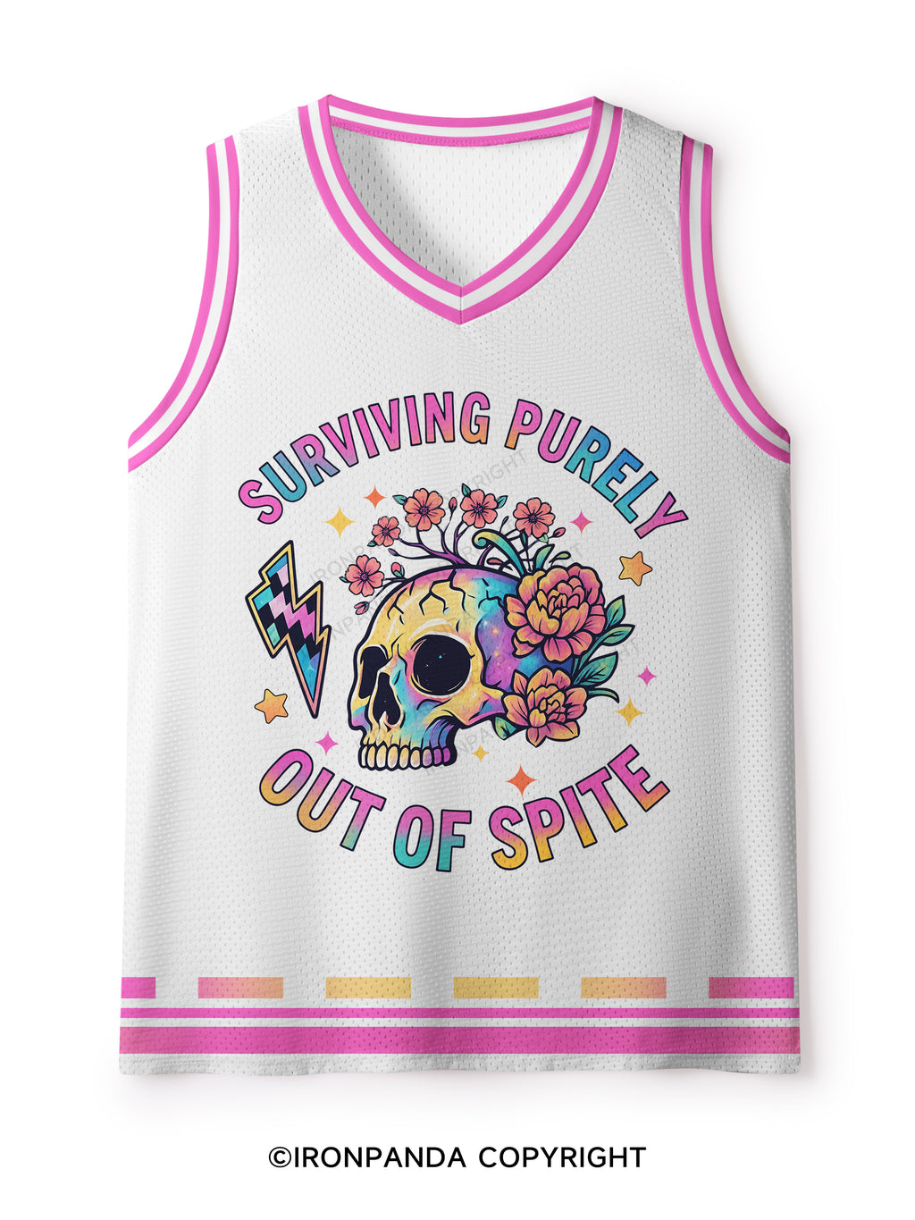 SURVIVING PURELY OUT OF SPITE Mesh Tank Top
