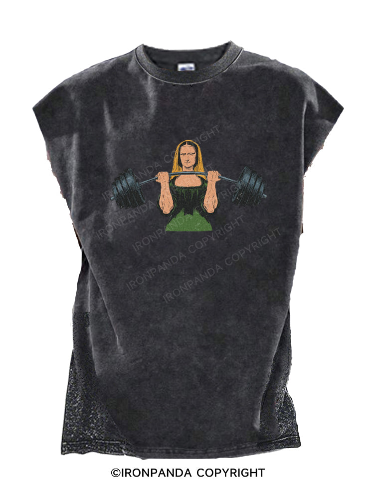 Mona Lifta Funny Workout Cut Off Tank