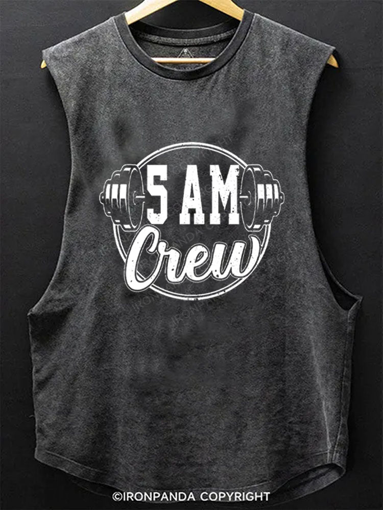 5 AM Crew Scoop Bottom Cotton Tank