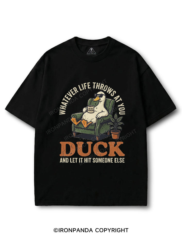 Whatever Life Throws At You Duck COTTON PUMP COVER