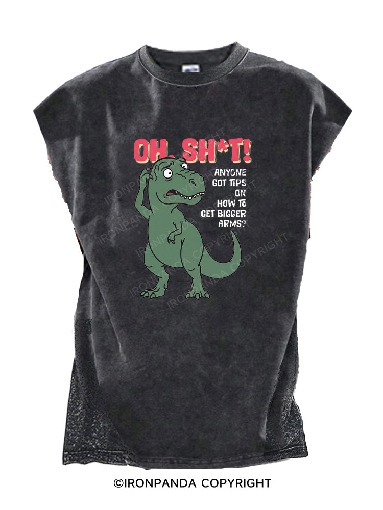 Funny T-Rex Small Arms Cut Off Tank